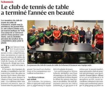 Tournois de Noel presse 2025